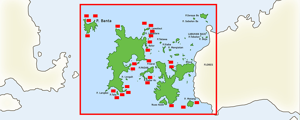 Komodo Map Cruise and Diving